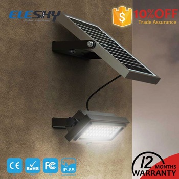 Motion sensor 10W solar emergency wall light with CE FCC RoHS IP65