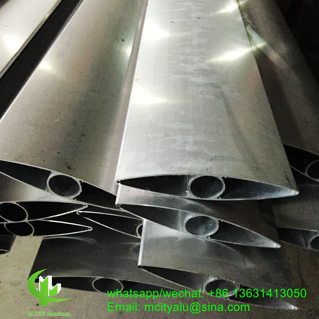 Airfoil Louvers Aluminum Louver Used For Facade With Vertical