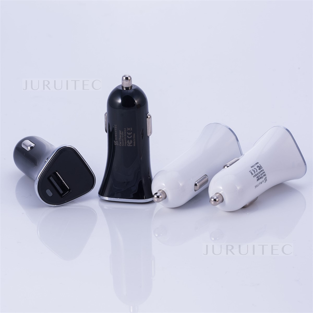 Dual Ports Triangle Shape Travel USB Car Charger 24 A