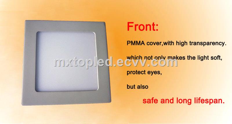 LM80 3w 6w 9w 12w 15w 18w 24w roundsquare led panel lights ceiling light for meeting room