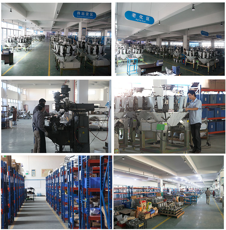 16 Heads High Speed Computer Multihead Weigher for Easy Flowing Product ...