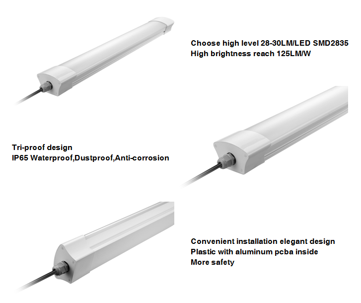 54W Triproof LED linear light model X