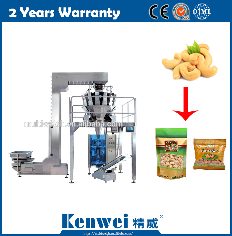 Pillow Bag Cashew Pistachio computer multihead weigher Packaging Systems