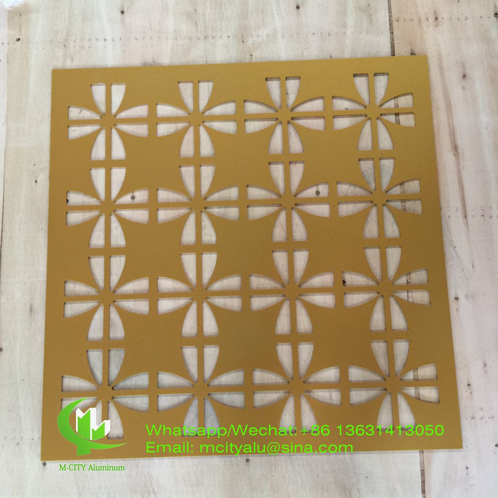 aluminium perforated facade panel for decoration