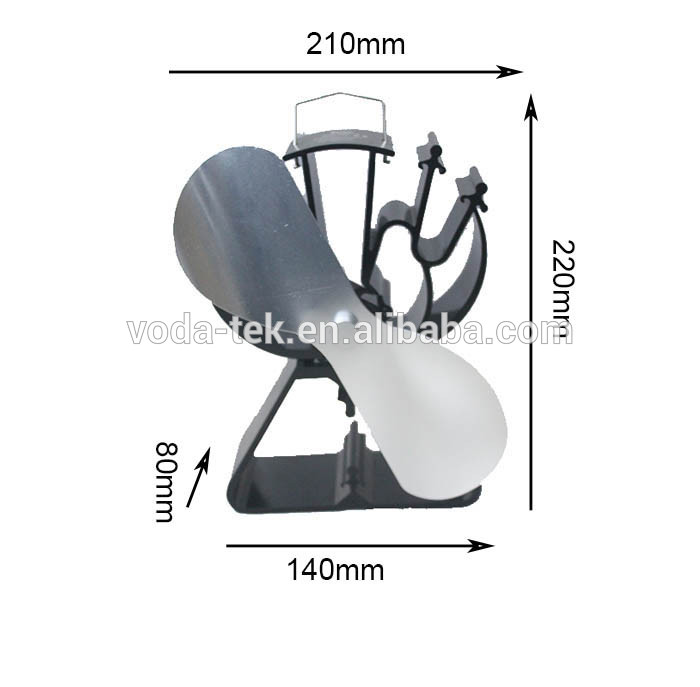 Ecofan eco fan heat powered wood stove fan VDSFB622 2017