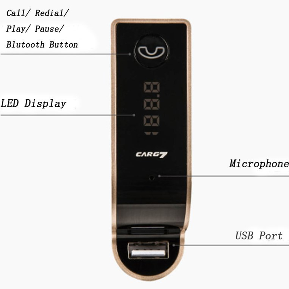 Factory Price ABS Black V30 5V 21A USB Car FM Transmitter G7 Bluetooth MP3 Player Factory Price ABS Black V30 5V 21A USB Car FM Transmitter G7 Bluetooth MP3 Player