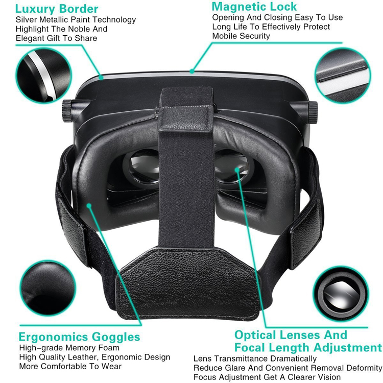 High quality Pupil Distance Adjustment 3D VR Glassses