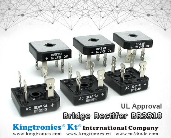 Kt Kingtronics Introduce Bridge Rectifier BR3510 with UL Approval