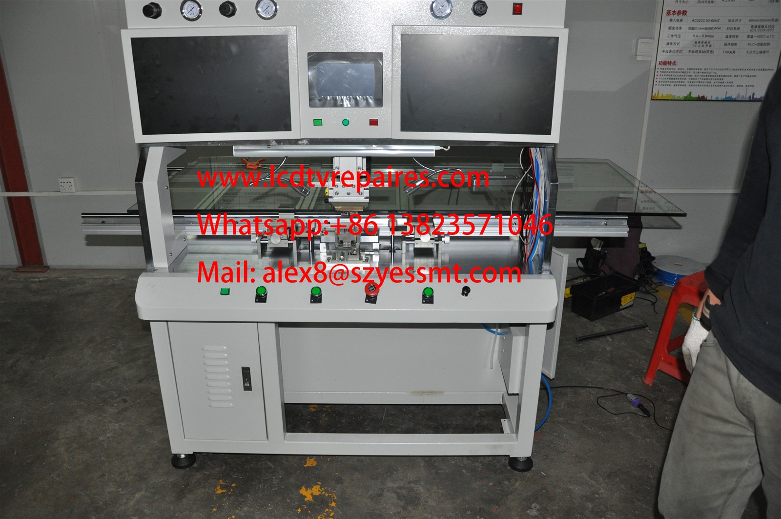 pulse heat tab bonding machine tv repair for sumsung lg