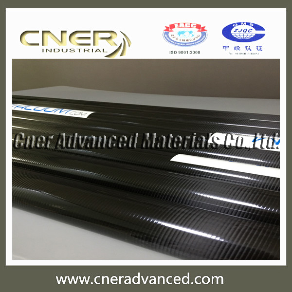Light weight carbon fibre tapered tube for vacuum gutter cleaning pole