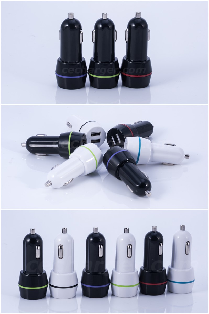 Mobile Phone Car Charger USB Car Charger 5 V 24A for Mobile Phone Tablet Latop