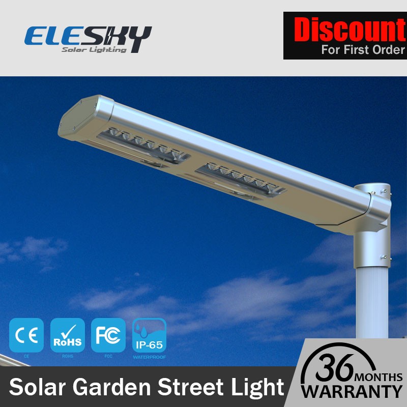 Modern design waterproof IP65 integrated fixture solar street light 20W with CE FCC RoHS