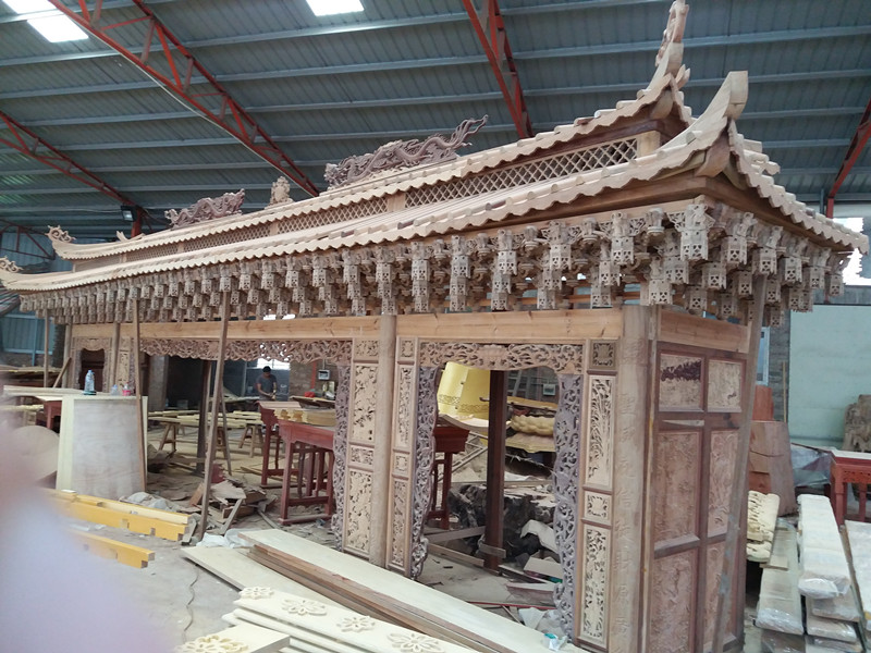 Ancient Wood Carving Architecture