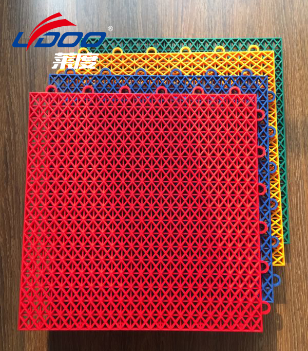 PP interlocking Indoor Outdoor Sports Flooring Suspended Assembled Floor