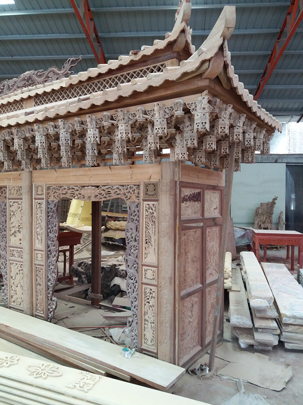 Ancient Wood Carving Architecture