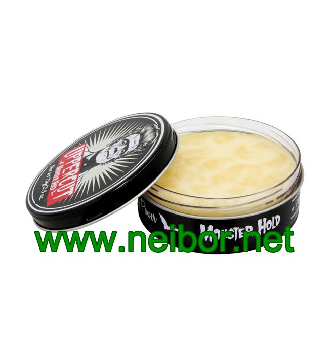 85g matt clay tin container with screw lid and plastic liner hair pomade tin