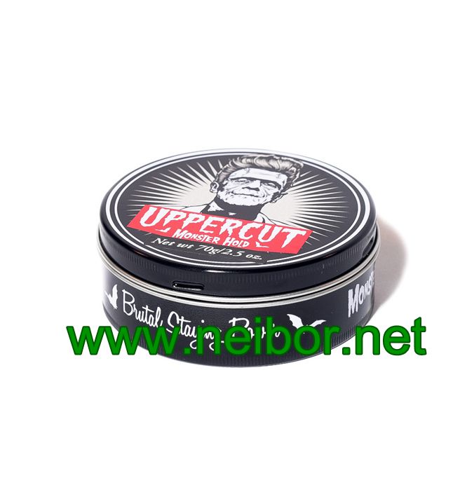 85g matt clay tin container with screw lid and plastic liner hair pomade tin