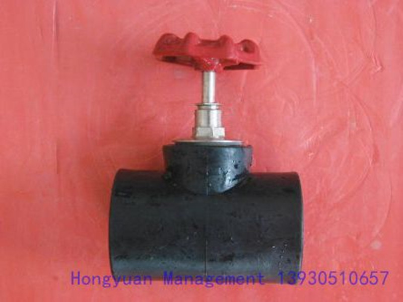 Black Plastic Pipe Fitting PE Stop Valve