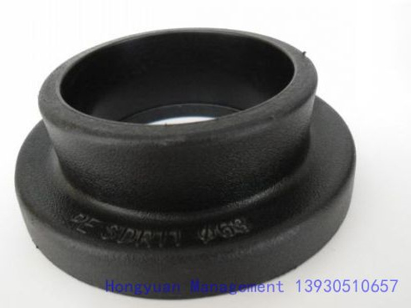 PE Injection Molding Joint Flange Black Plastic Pipe Fitting