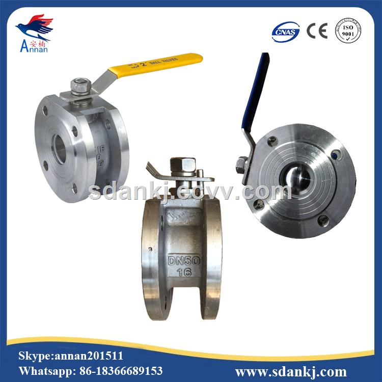 Stainless steel clamp type ball valve with ISO5211 mounting pad