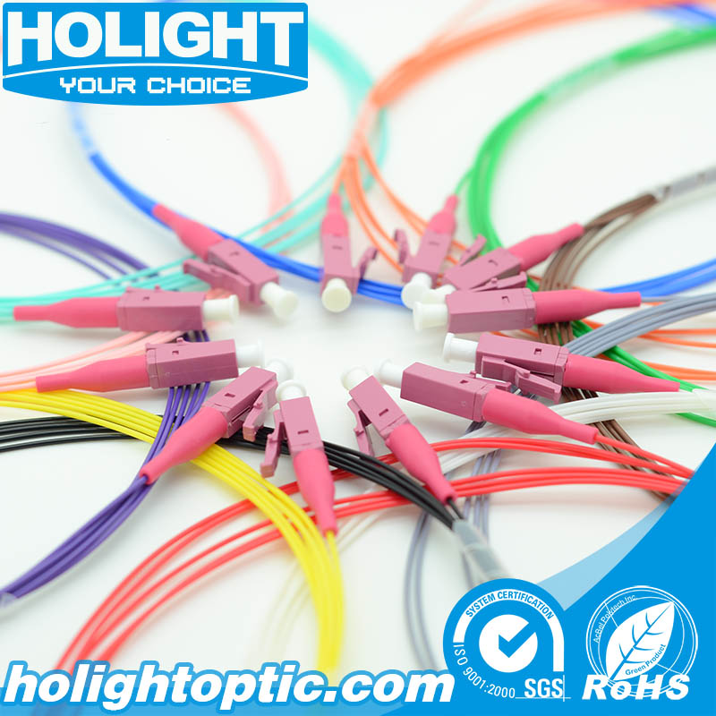 Fiber Optic Pigtail LC Simplex Om4 12 Color 