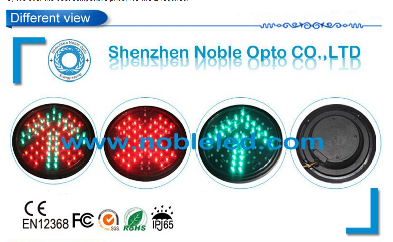 Good Quality 200mm Red Cross Green Arrow LED Traffic Light