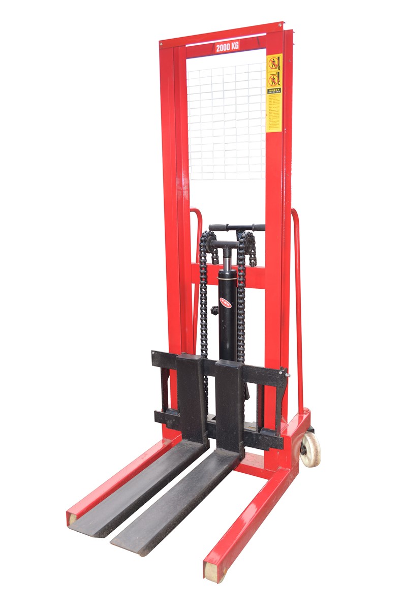 Hand stacker 16M high fork lift manual pallet truck 1 tonne 1000kgs