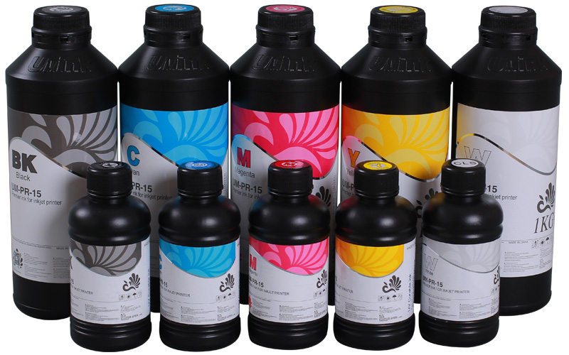 UV Curable ink for Konica 510 1024 254214PL soft media as PVC banner