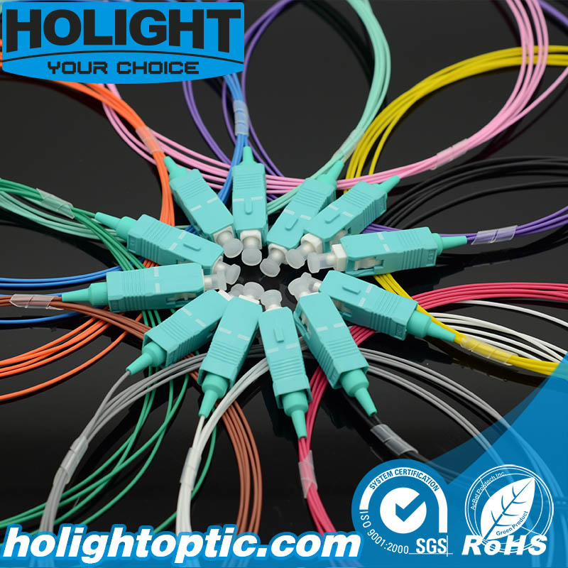 Fiber Optic Pigtail Sc Om3 12 Colors 