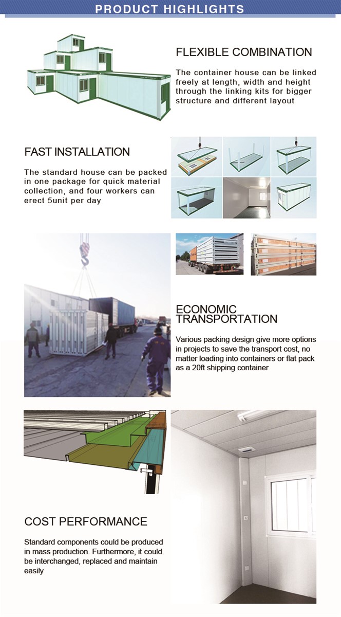 Quick Installation Modular Type Container House
