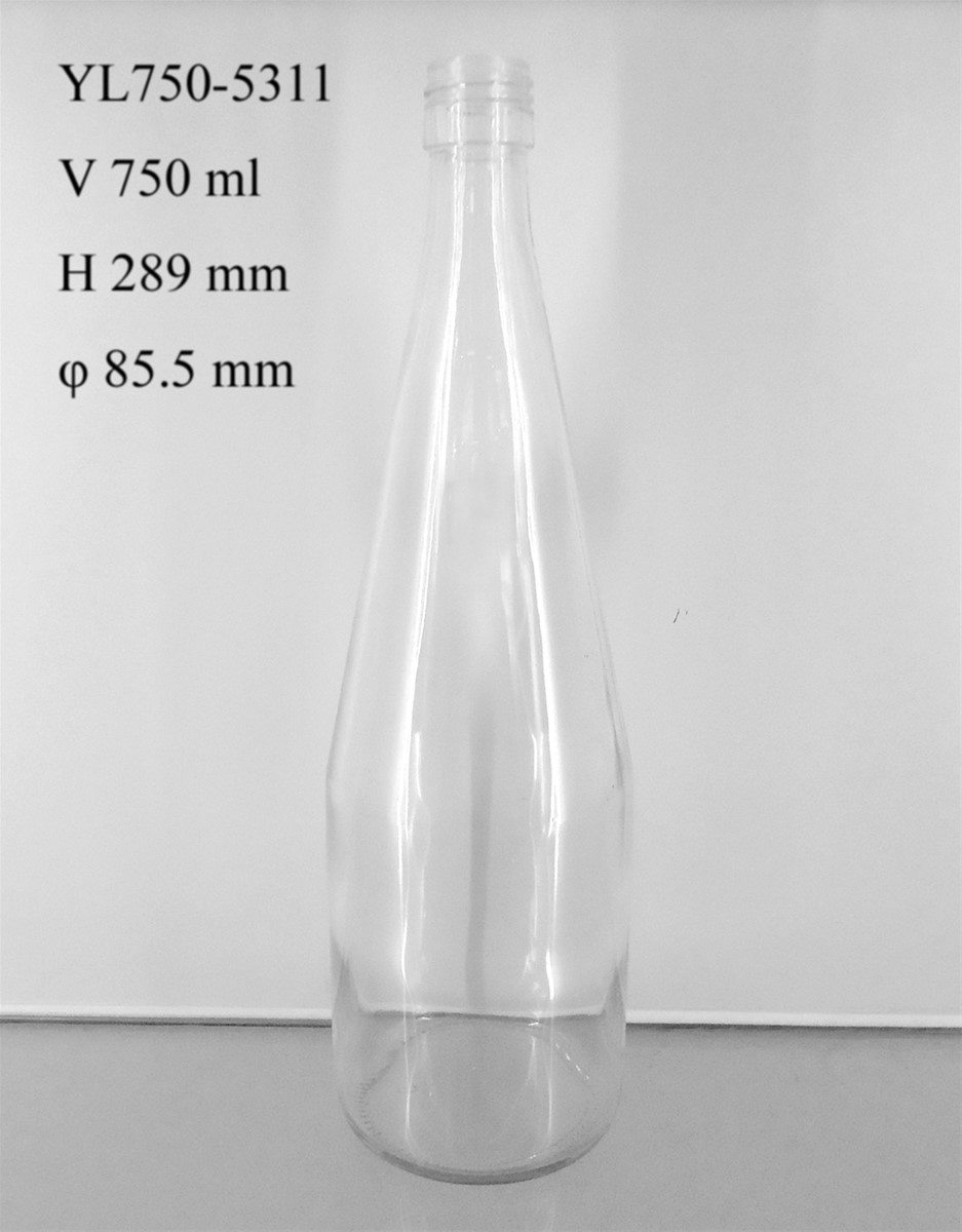 Beverage Botlles Fruit Juice Glass Bottles750ml Clear Glass Bottles