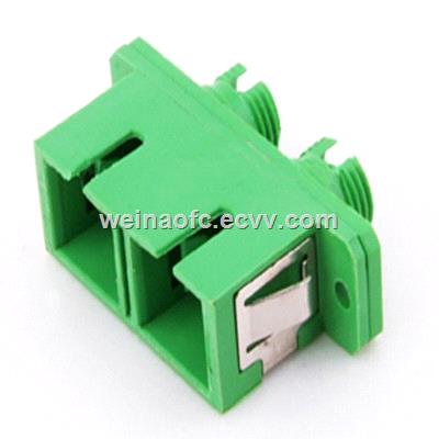 Fiber Optic Hybrid Adaptor SCFC APC Duplex Plastic Housing