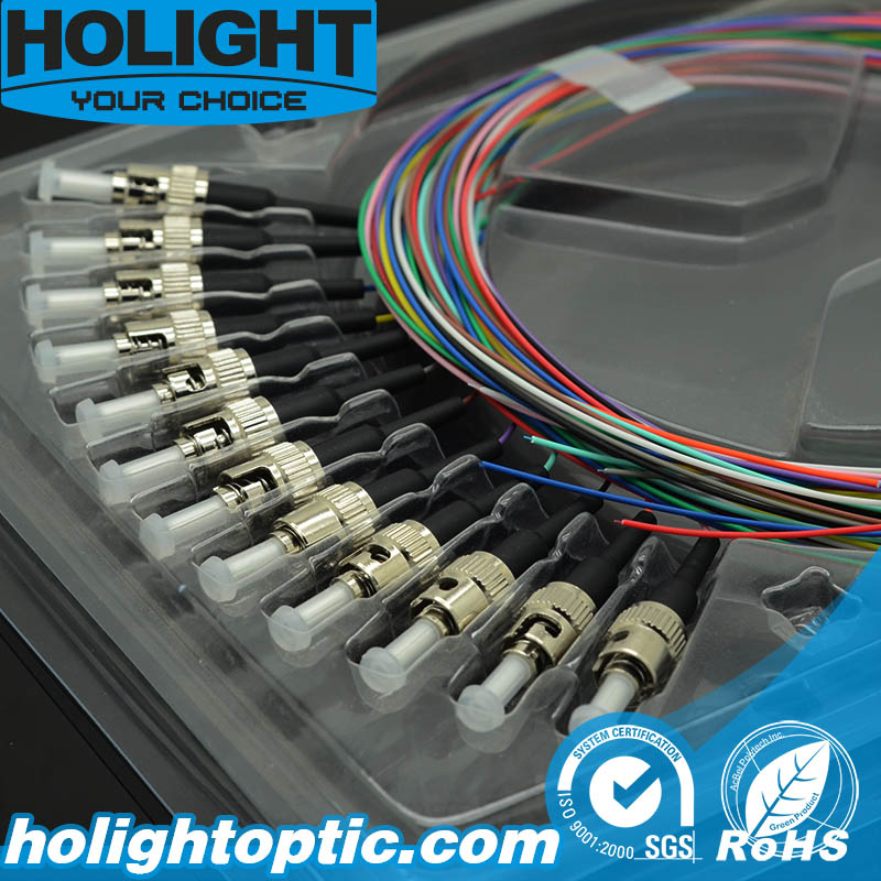 Fiber Optic Pigtail ST Simplex SM 12 Colors 