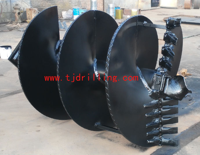 Double cut soil auger