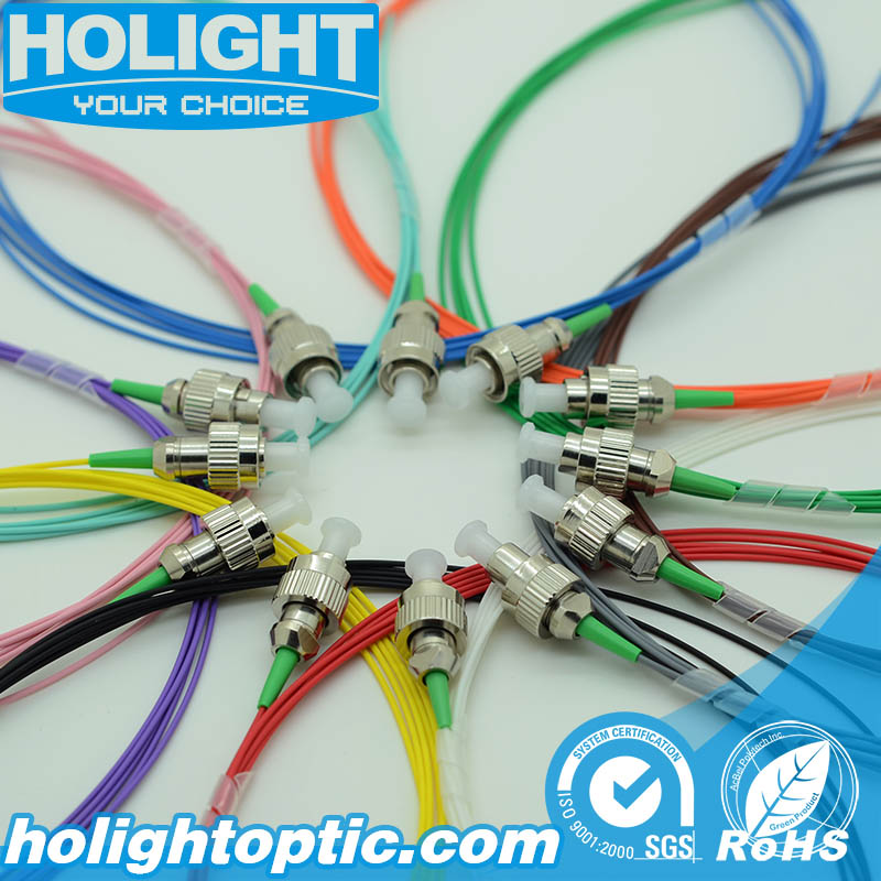 Fiber Optic Pigtail FC APC SM 12 Colors 