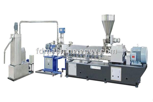 under water PE PP granulation line with parallel extruder