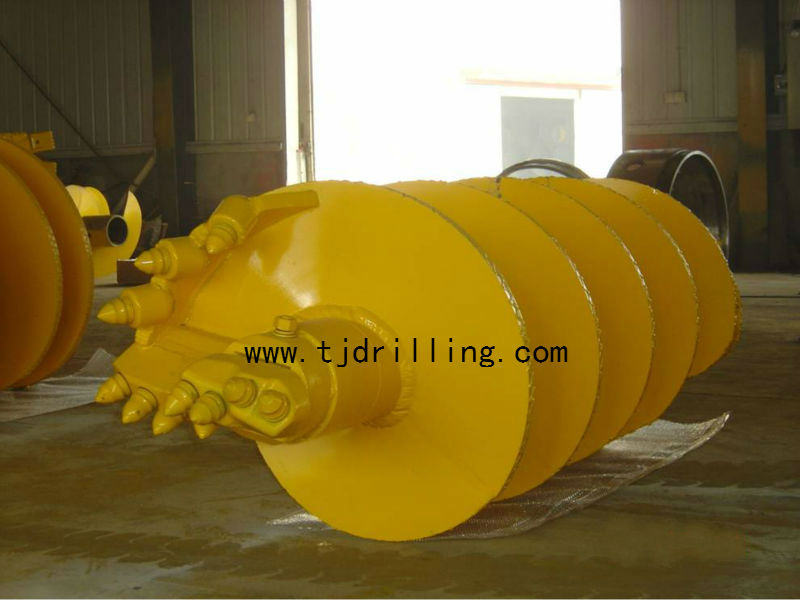 Single cut rock auger