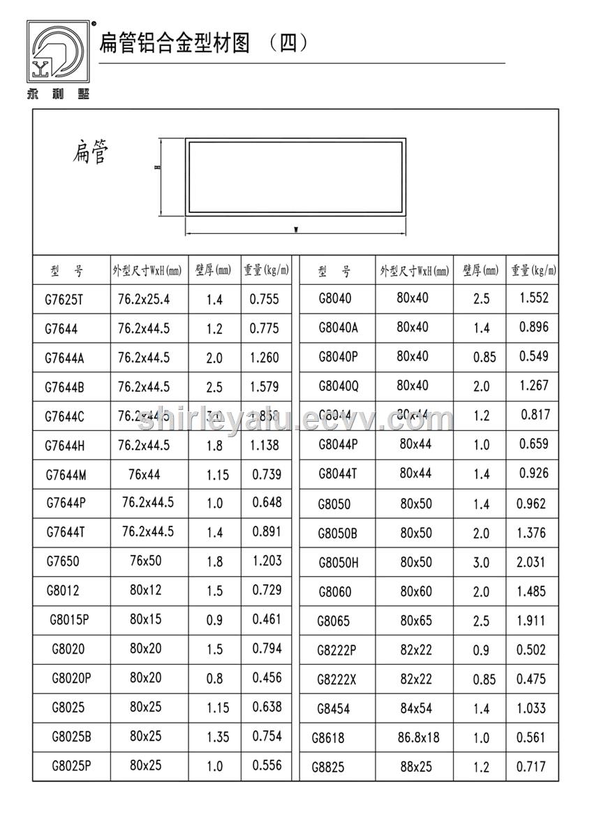 Aluminum Square TubeFlat Tube Aluminum Square TubeFlat Tube