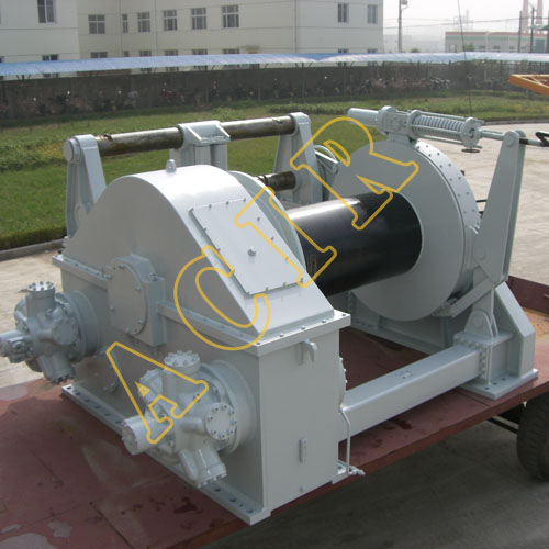Electric Hydraulic Single Double Drum Towing Winch Tugger Winch In Waterfall Type