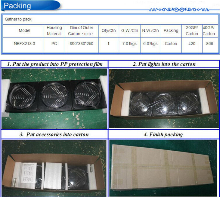 Good Quality 300mm Led Traffic Arow Sign Arrow Traffic Warning Light