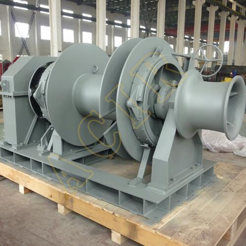 Horizontal Combined Anchor Windlass Single Double Mooring Drums for Ship