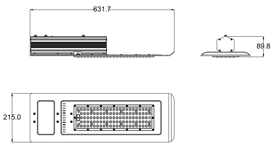 Outdoor waterproof IP65 120w led street lamp led street light