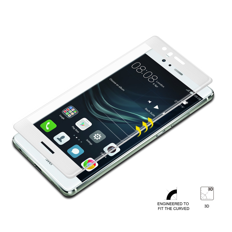 Tempered Glass Screen Protector 3D curved Full cover For Huawei P9 033MM