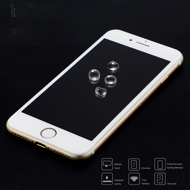 Tempered Glass Screen Protector 3D soft carbon Fiber For Iphone 7
