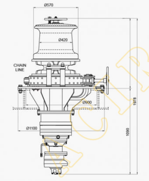 Ship Marine Electric Hydraulic Anchor Capstan