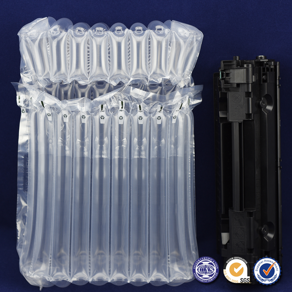 Hot sales antishock air column bagmoistureproof inflatable bag for 10 columns cartridge