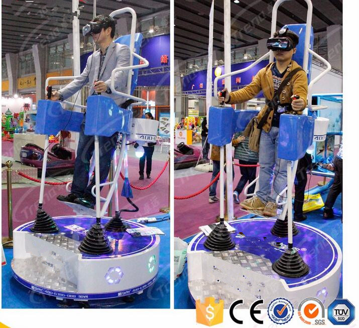 360 degree swivel joint target shooting VR fly 9d VR skydriving simulator in Shopping mall