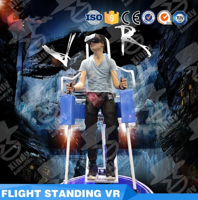 360 degree swivel joint target shooting VR fly 9d VR skydriving simulator in Shopping mall