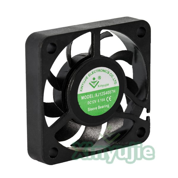 XYJ4007 mini 12v 40mm 40x40x7mm waterproof brushless dc ooling fan