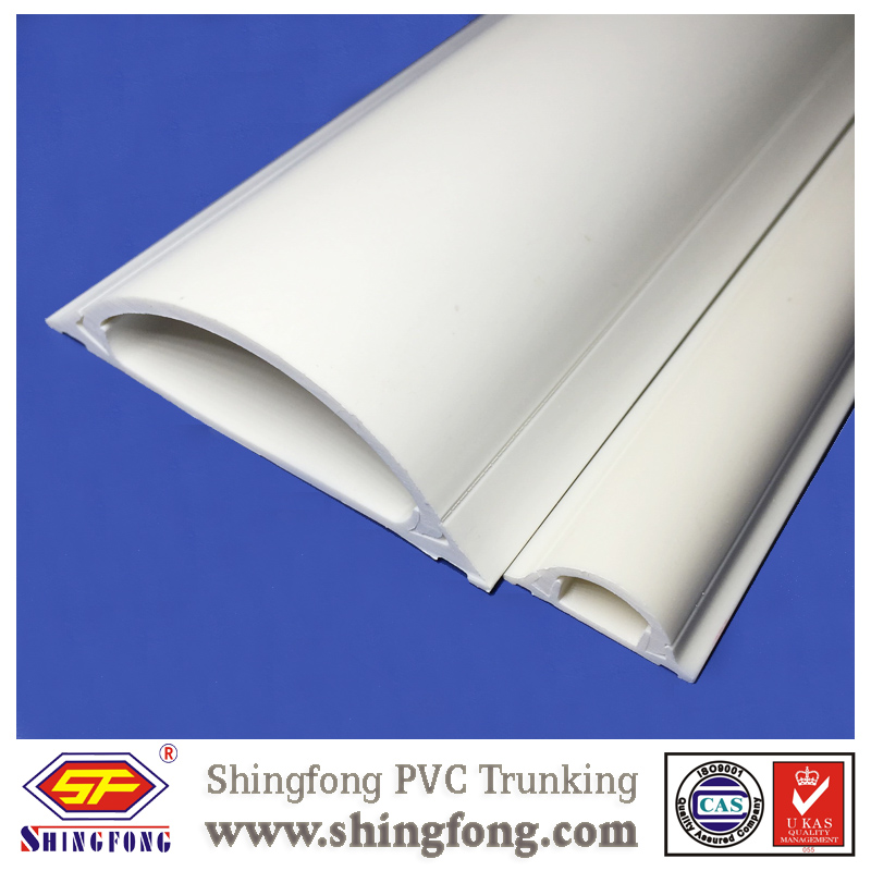 pvc arc floor Half round cable trunking